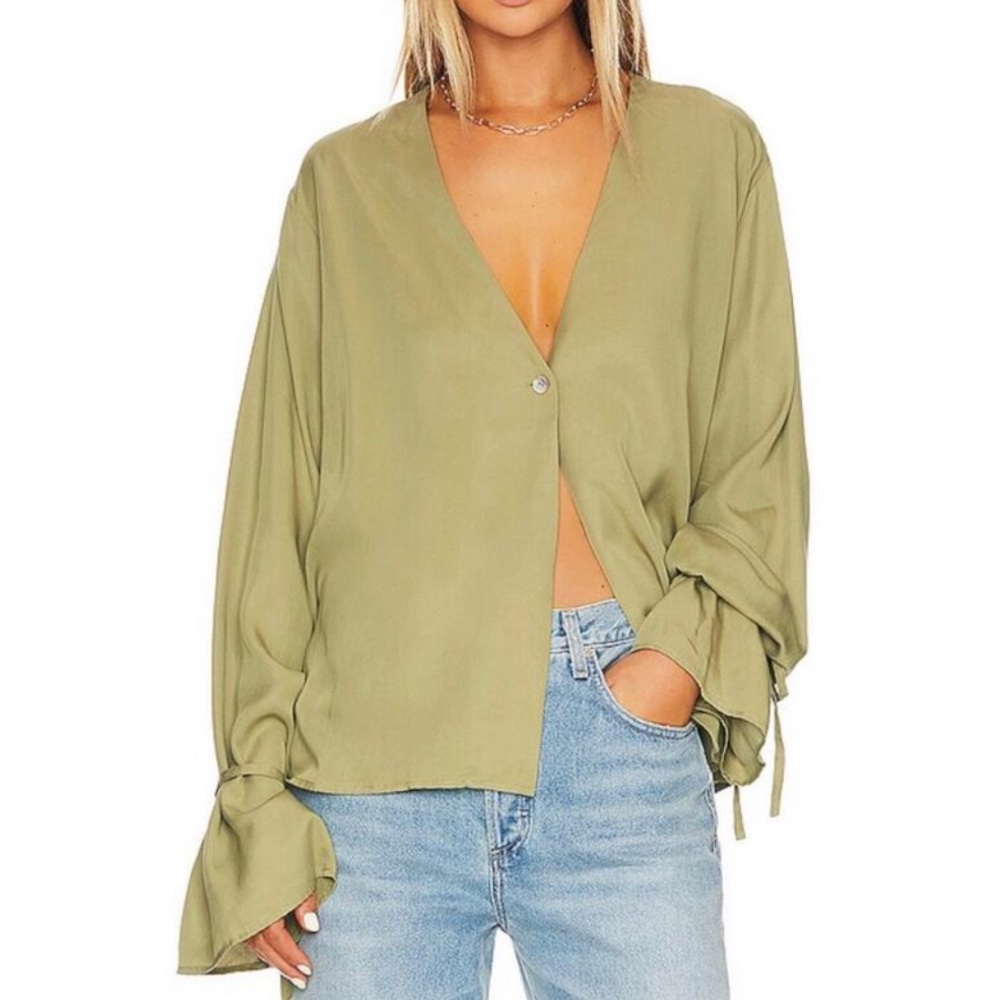 L’Academie Tie Sleeve Blouse